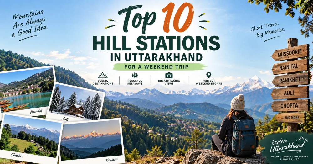 Top 10 Hill Stations in Uttarakhand for a Weekend Trip