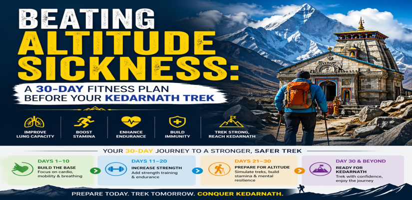 Beating Altitude Sickness: A 30-Day Fitness Plan Before Your Kedarnath Trek