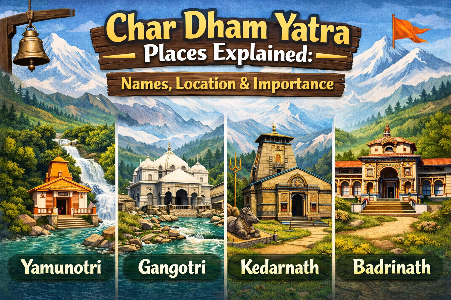 Char Dham Yatra Places Explained: Names, Location & Importance
