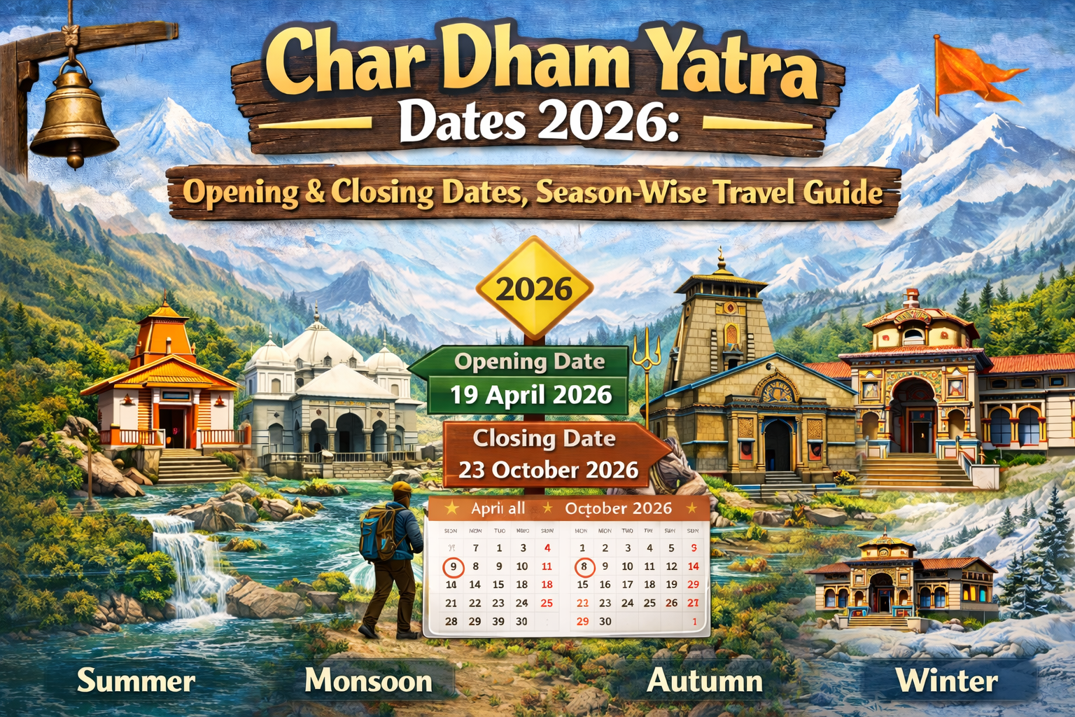 Char Dham Yatra Dates 2026: Opening & Closing Dates, Season-Wise Travel Guide